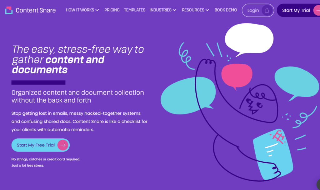 Content Snare financial audit questionnaire