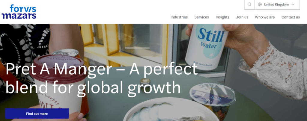 Mazars top accounting services uk