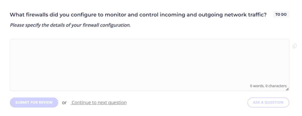 security questionnaire template security questionnaire template