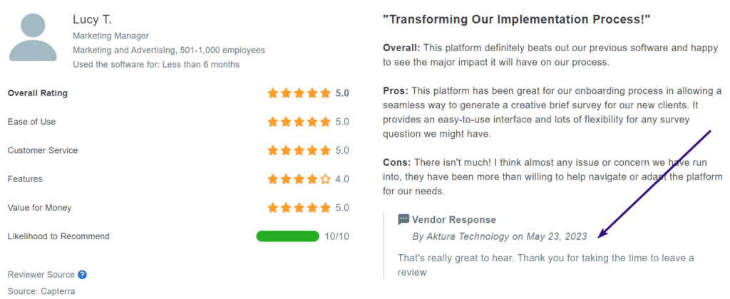 respond to feedback