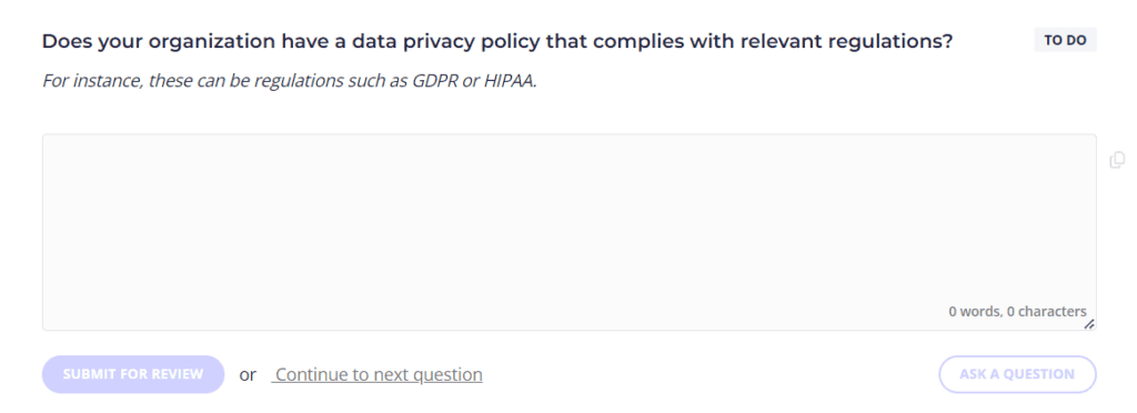 cybersecurity questionnaire template cybersecurity questionnaire template
