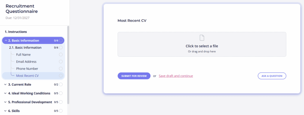 Tools for recruiters: Content Snare