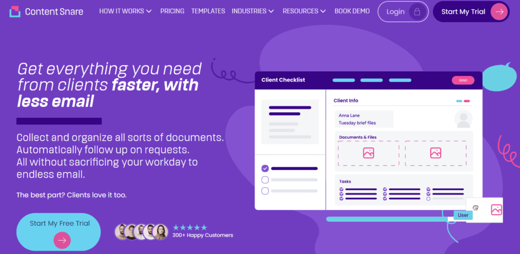 Content Snare audit questionnaire template