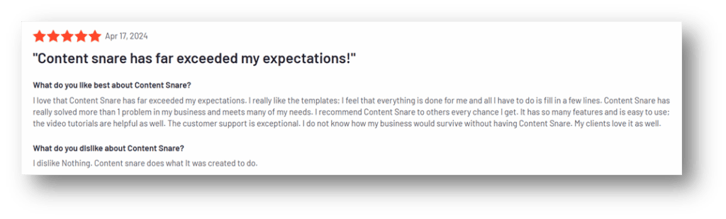Content Snare Content Snare review