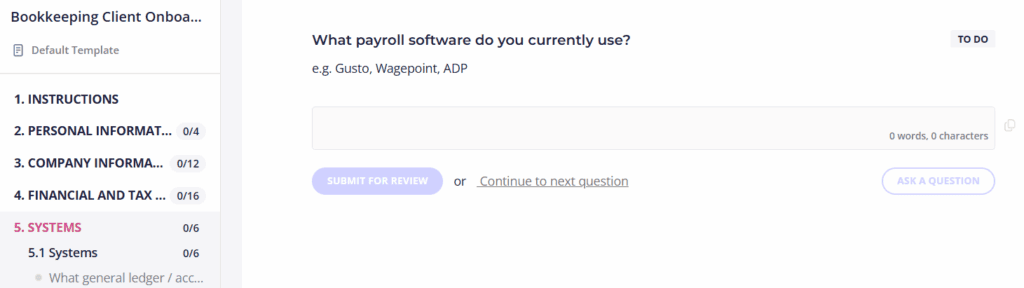 client questionnaire client questionnaire