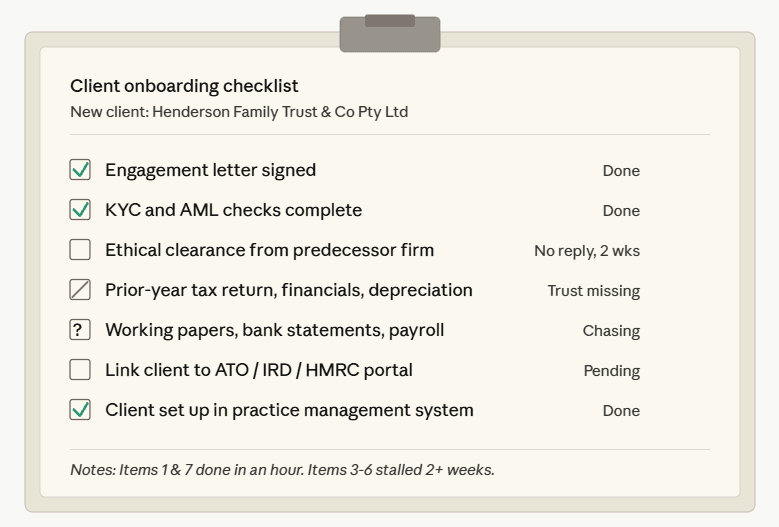 accounting client onboarding