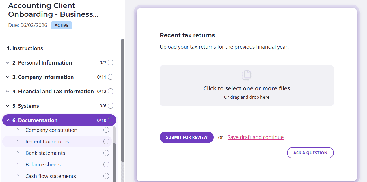 Document management software for accountants